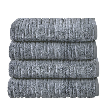 SKL Home CloudSoft Hand Towel Set, 2-Piece, 100% Cotton Luxury, Oatmeal