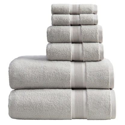 Springtree Home Luxury Bamboo Rayon Plush Bath Towel Set | 4-Pack | White