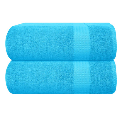 GLAMBURG Ultra Soft 8-Piece Towel Set - 100% Pure Ringspun Cotton, Contains 2 Oversized Bath Towels 27x54, 2 Hand Towels 16x28, 4 Wash Cloths 13x13 - Ideal for Everyday use, Hotel & Spa - Pink