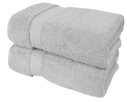 GLAMBURG Ultra Soft 8-Piece Towel Set - 100% Pure Ringspun Cotton, Contains 2 Oversized Bath Towels 27x54, 2 Hand Towels 16x28, 4 Wash Cloths 13x13 - Ideal for Everyday use, Hotel & Spa - Pink