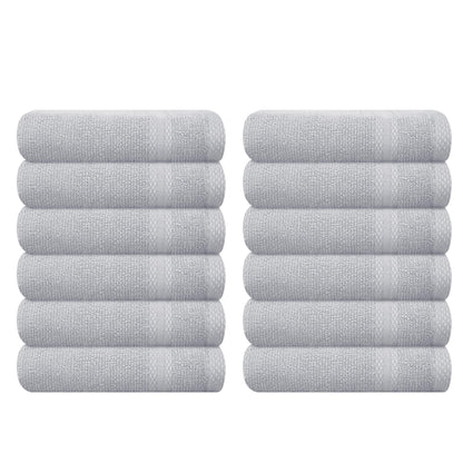 GLAMBURG Ultra Soft 8-Piece Towel Set - 100% Pure Ringspun Cotton, Contains 2 Oversized Bath Towels 27x54, 2 Hand Towels 16x28, 4 Wash Cloths 13x13 - Ideal for Everyday use, Hotel & Spa - Pink