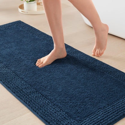 Madison Park Splendor Reversible 100% Cotton Bath Rug, 20 x 30, White