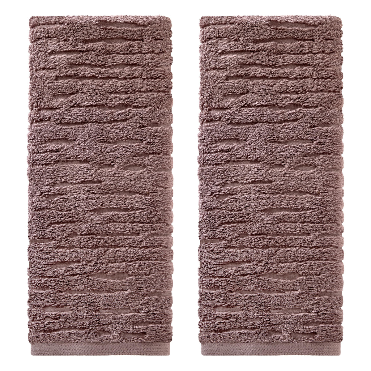 SKL Home CloudSoft Hand Towel Set, 2-Piece, 100% Cotton Luxury, Oatmeal