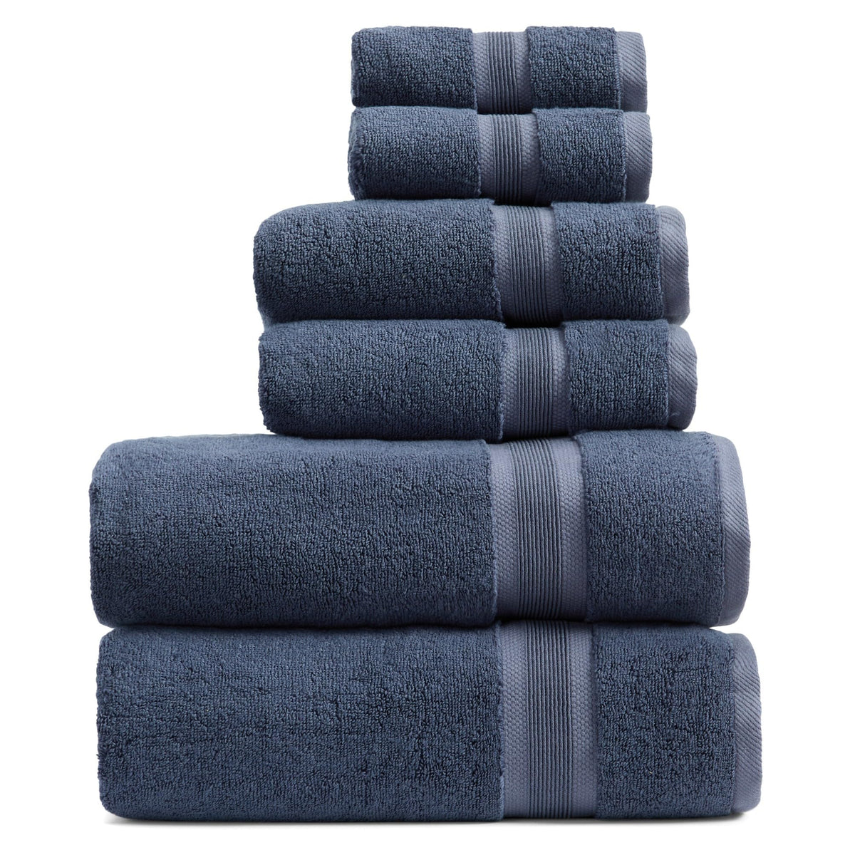 Springtree Home Luxury Bamboo Rayon Plush Bath Towel Set | 4-Pack | White