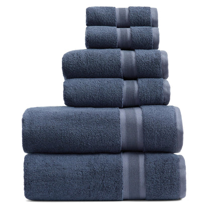 Springtree Home Luxury Bamboo Rayon Plush Bath Towel Set | 4-Pack | White