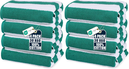 Utopia Towels Beach Towels, 4 Pack, 30x60 in, Bath Towels Cotton, Variety