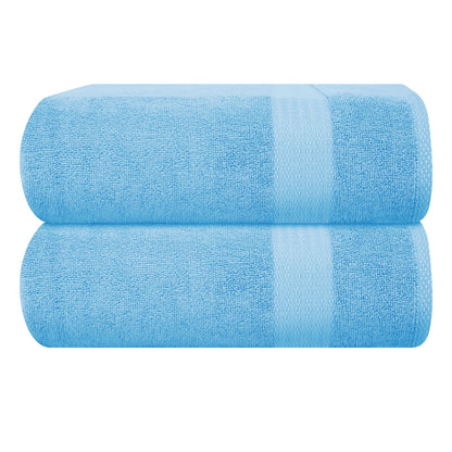 GLAMBURG Ultra Soft 8-Piece Towel Set - 100% Pure Ringspun Cotton, Contains 2 Oversized Bath Towels 27x54, 2 Hand Towels 16x28, 4 Wash Cloths 13x13 - Ideal for Everyday use, Hotel & Spa - Pink