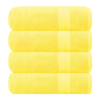 GLAMBURG Ultra Soft 8-Piece Towel Set - 100% Pure Ringspun Cotton, Contains 2 Oversized Bath Towels 27x54, 2 Hand Towels 16x28, 4 Wash Cloths 13x13 - Ideal for Everyday use, Hotel & Spa - Pink
