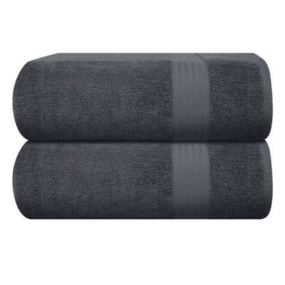 GLAMBURG Ultra Soft 8-Piece Towel Set - 100% Pure Ringspun Cotton, Contains 2 Oversized Bath Towels 27x54, 2 Hand Towels 16x28, 4 Wash Cloths 13x13 - Ideal for Everyday use, Hotel & Spa - Pink
