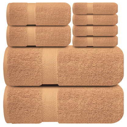 Infinitee Xclusives 100% Ring-Spun Cotton Bath Towels for Bathroom - Pack 4