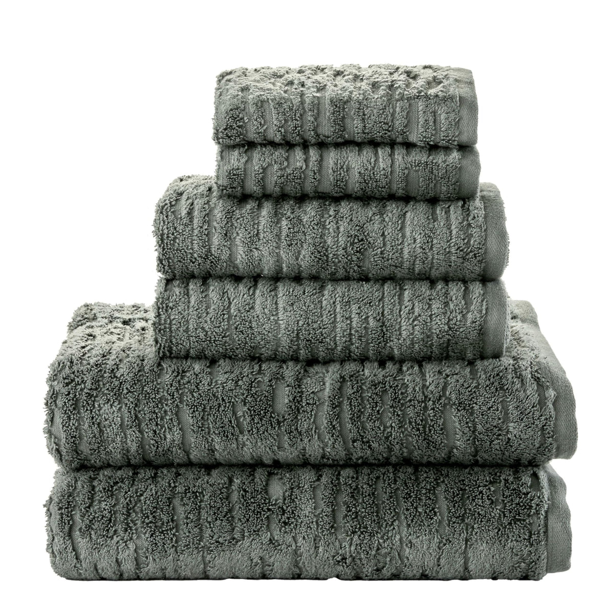 SKL Home CloudSoft Hand Towel Set, 2-Piece, 100% Cotton Luxury, Oatmeal