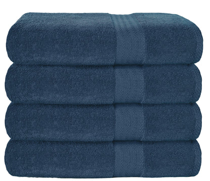 GLAMBURG Ultra Soft 8-Piece Towel Set - 100% Pure Ringspun Cotton, Contains 2 Oversized Bath Towels 27x54, 2 Hand Towels 16x28, 4 Wash Cloths 13x13 - Ideal for Everyday use, Hotel & Spa - Pink