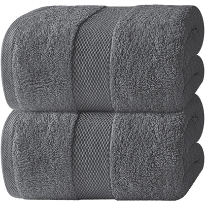 White Classic Luxury Soft Bath Sheet Towels - 650 GSM Cotton Luxury Bath Towels Extra Large 35x70 | Highly Absorbent and Quick Dry | Hotel Collection Extra Large Bath Towels Oversized, Taupe, 2 Pack