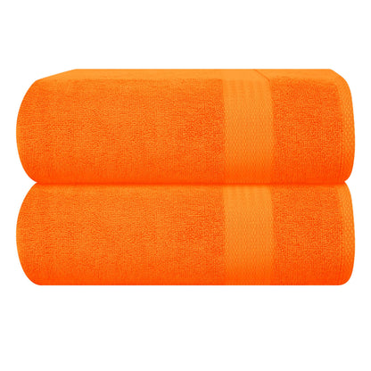 GLAMBURG Ultra Soft 8-Piece Towel Set - 100% Pure Ringspun Cotton, Contains 2 Oversized Bath Towels 27x54, 2 Hand Towels 16x28, 4 Wash Cloths 13x13 - Ideal for Everyday use, Hotel & Spa - Pink