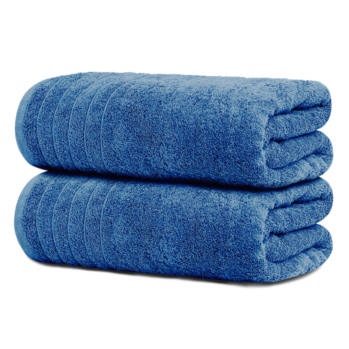 Tens Towels 2 Piece Extra Large Bath Sheets 35 x 70 Inches, Dark Grey