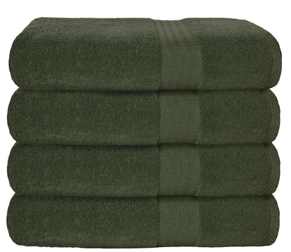 GLAMBURG Ultra Soft 8-Piece Towel Set - 100% Pure Ringspun Cotton, Contains 2 Oversized Bath Towels 27x54, 2 Hand Towels 16x28, 4 Wash Cloths 13x13 - Ideal for Everyday use, Hotel & Spa - Pink