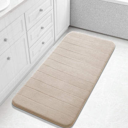 Yimobra Memory Foam Bath Mat, Super Soft & Absorbent Bathroom Rug, Grey