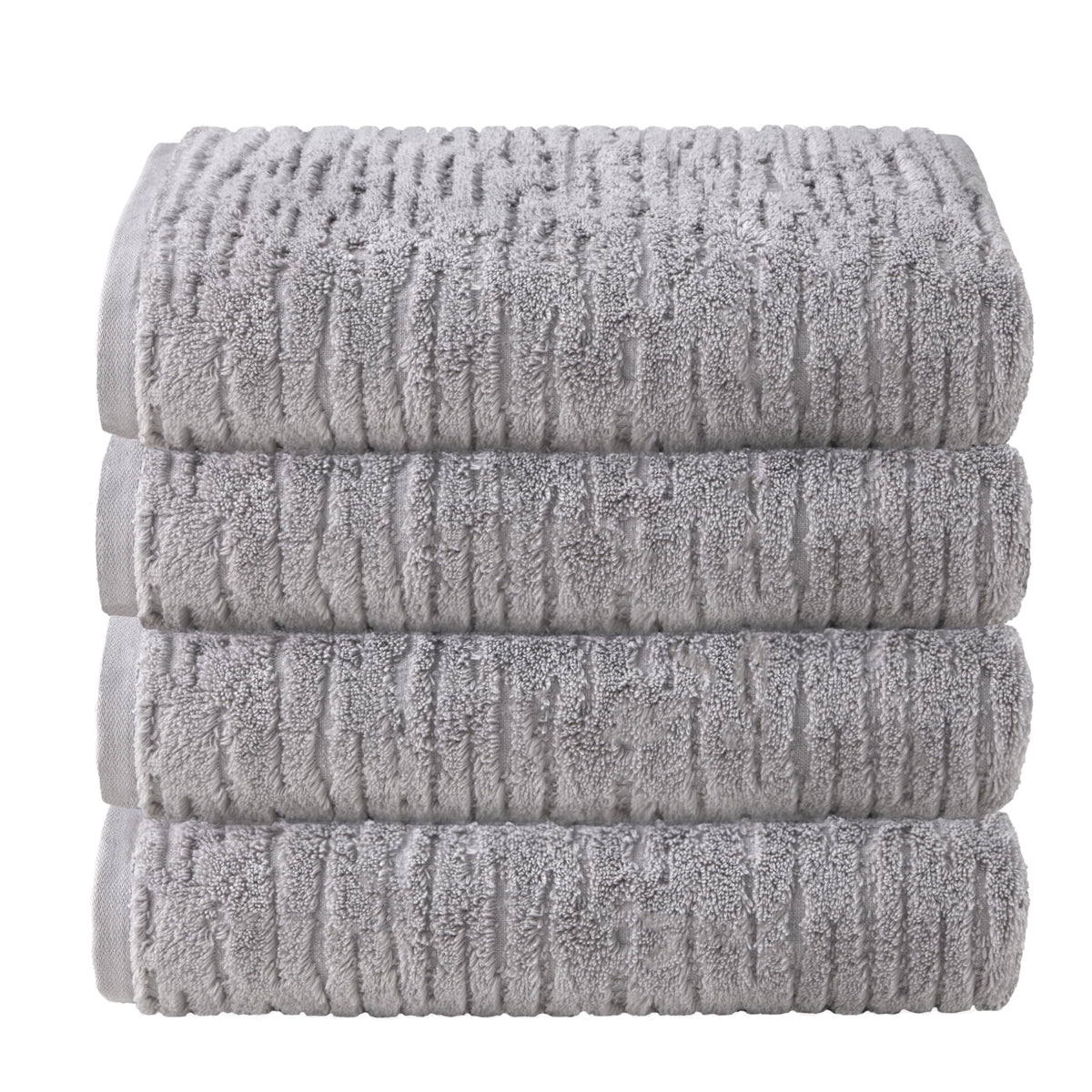 SKL Home CloudSoft Hand Towel Set, 2-Piece, 100% Cotton Luxury, Oatmeal