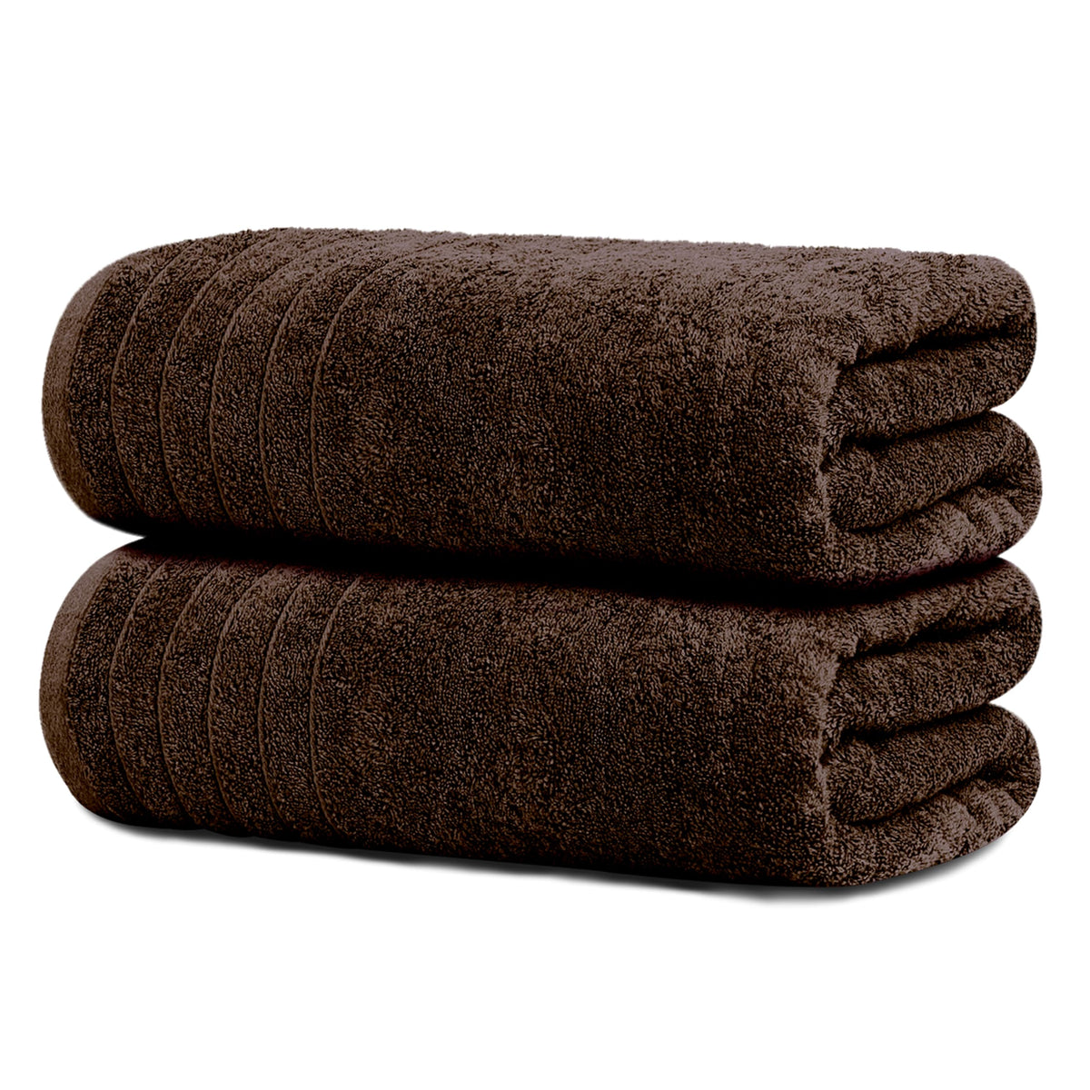 Tens Towels 2 Piece Extra Large Bath Sheets 35 x 70 Inches, Dark Grey