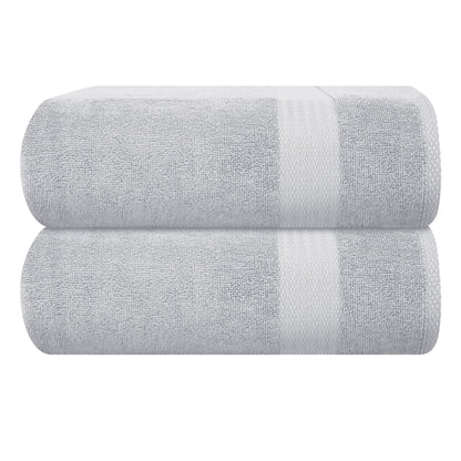 GLAMBURG Ultra Soft 8-Piece Towel Set - 100% Pure Ringspun Cotton, Contains 2 Oversized Bath Towels 27x54, 2 Hand Towels 16x28, 4 Wash Cloths 13x13 - Ideal for Everyday use, Hotel & Spa - Pink