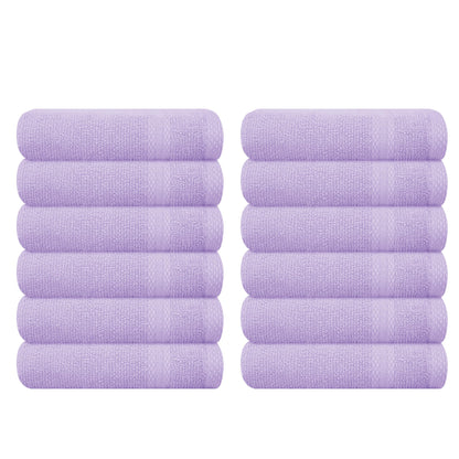 GLAMBURG Ultra Soft 8-Piece Towel Set - 100% Pure Ringspun Cotton, Contains 2 Oversized Bath Towels 27x54, 2 Hand Towels 16x28, 4 Wash Cloths 13x13 - Ideal for Everyday use, Hotel & Spa - Pink