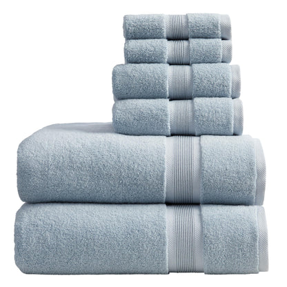 Springtree Home Luxury Bamboo Rayon Plush Bath Towel Set | 4-Pack | White
