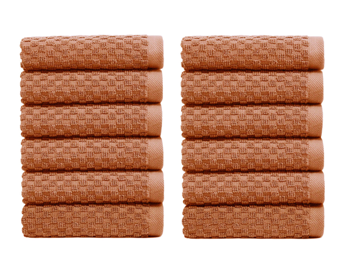 COTTON CRAFT Euro Spa Waffle Weave Bath Towels - Set of 4 Linen Towels