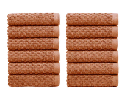 COTTON CRAFT Euro Spa Waffle Weave Bath Towels - Set of 4 Linen Towels