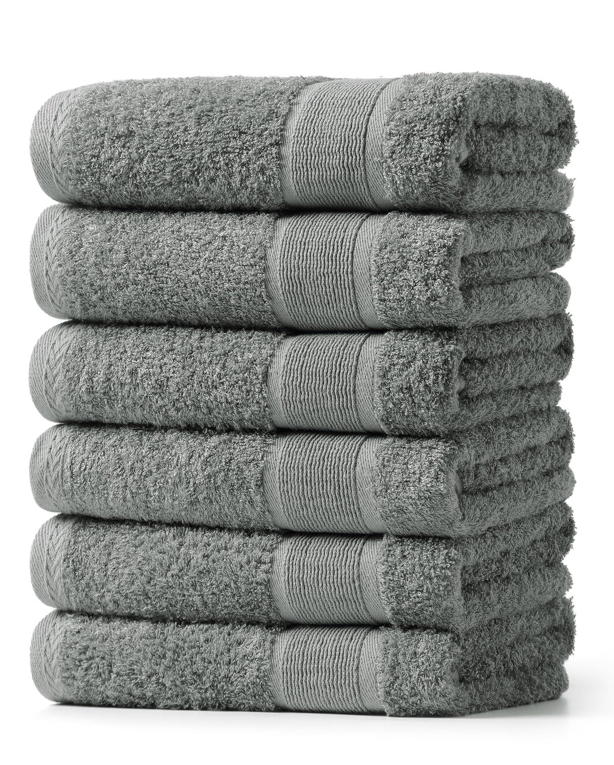 Aibaser Viscose from Bamboo and Cotton Bath Towels Set of 6-27x54 Inch Ultra Soft, Highly Absorbent Large Shower Towels for Bathroom, Spa & Gym