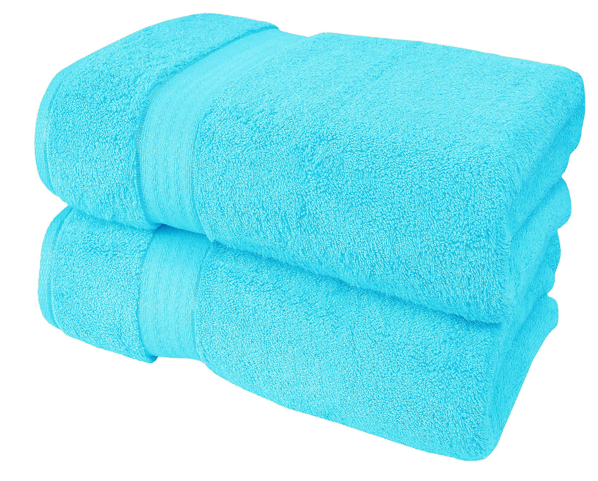 GLAMBURG Ultra Soft 8-Piece Towel Set - 100% Pure Ringspun Cotton, Contains 2 Oversized Bath Towels 27x54, 2 Hand Towels 16x28, 4 Wash Cloths 13x13 - Ideal for Everyday use, Hotel & Spa - Pink