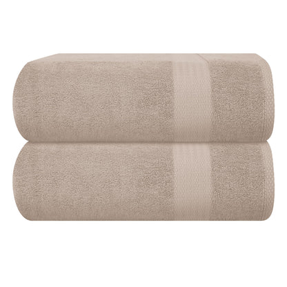 GLAMBURG Ultra Soft 8-Piece Towel Set - 100% Pure Ringspun Cotton, Contains 2 Oversized Bath Towels 27x54, 2 Hand Towels 16x28, 4 Wash Cloths 13x13 - Ideal for Everyday use, Hotel & Spa - Pink