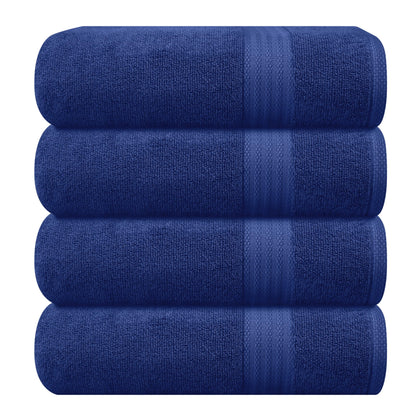 GLAMBURG Ultra Soft 8-Piece Towel Set - 100% Pure Ringspun Cotton, Contains 2 Oversized Bath Towels 27x54, 2 Hand Towels 16x28, 4 Wash Cloths 13x13 - Ideal for Everyday use, Hotel & Spa - Pink