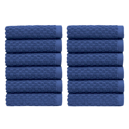 COTTON CRAFT Euro Spa Waffle Weave Bath Towels - Set of 4 Linen Towels