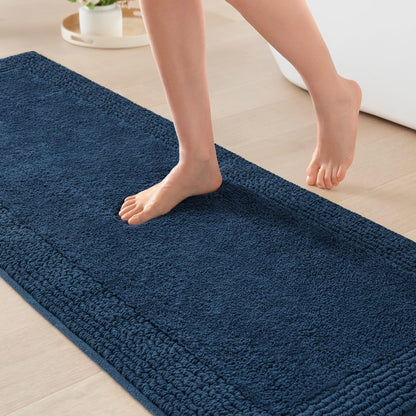 Madison Park Splendor Reversible 100% Cotton Bath Rug, 20 x 30, White