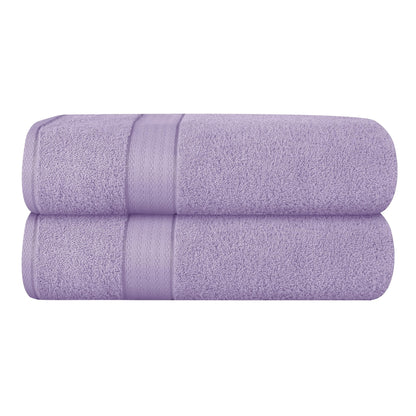GLAMBURG Ultra Soft 8-Piece Towel Set - 100% Pure Ringspun Cotton, Contains 2 Oversized Bath Towels 27x54, 2 Hand Towels 16x28, 4 Wash Cloths 13x13 - Ideal for Everyday use, Hotel & Spa - Pink
