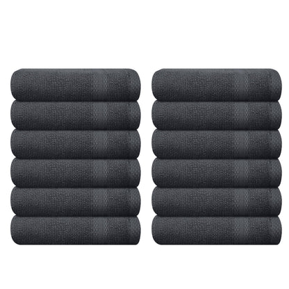 GLAMBURG Ultra Soft 8-Piece Towel Set - 100% Pure Ringspun Cotton, Contains 2 Oversized Bath Towels 27x54, 2 Hand Towels 16x28, 4 Wash Cloths 13x13 - Ideal for Everyday use, Hotel & Spa - Pink