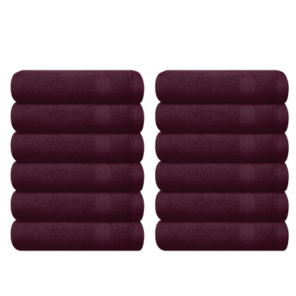 GLAMBURG Ultra Soft 8-Piece Towel Set - 100% Pure Ringspun Cotton, Contains 2 Oversized Bath Towels 27x54, 2 Hand Towels 16x28, 4 Wash Cloths 13x13 - Ideal for Everyday use, Hotel & Spa - Pink