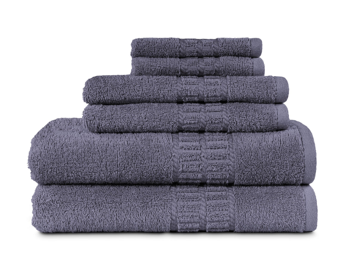 MyPillow MyTowels 6 Piece Towel Set - 100% Cotton Soft Absorbent Towels for Bathroom, 2 Bath Towels, 2 Hand Towels, 2 Washcloths [MyTowels 6-Piece Set, Turquoise]