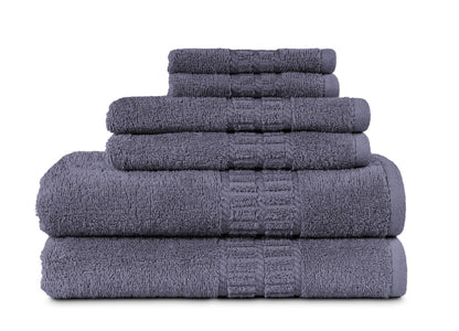 MyPillow MyTowels 6 Piece Towel Set - 100% Cotton Soft Absorbent Towels for Bathroom, 2 Bath Towels, 2 Hand Towels, 2 Washcloths [MyTowels 6-Piece Set, Turquoise]