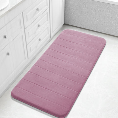 Yimobra Memory Foam Bath Mat, Super Soft & Absorbent Bathroom Rug, Grey