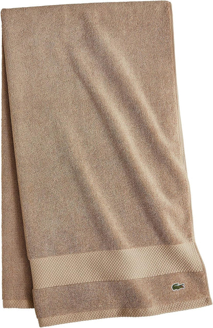 Lacoste Heritage 100% Supima Cotton Bath Towel 30" x 54", Sand