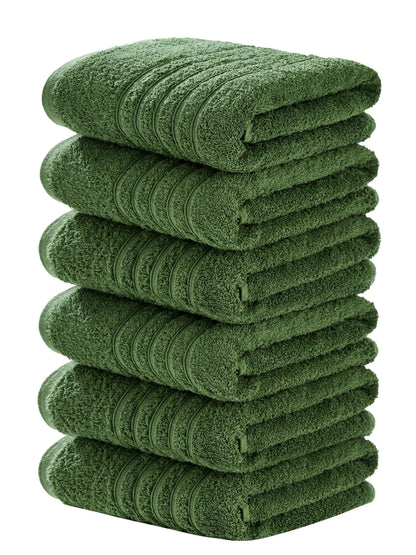 Aibaser Viscose from Bamboo and Cotton Bath Towels Set of 6-27x54 Inch Ultra Soft, Highly Absorbent Large Shower Towels for Bathroom, Spa & Gym