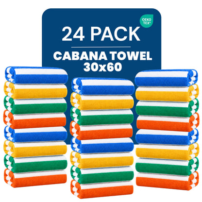 Utopia Towels Beach Towels, 4 Pack, 30x60 in, Bath Towels Cotton, Variety