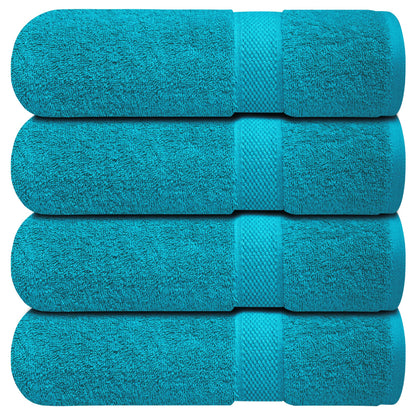 Infinitee Xclusives 100% Ring-Spun Cotton Bath Towels for Bathroom - Pack 4
