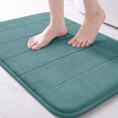 Yimobra Memory Foam Bath Mat, Super Soft & Absorbent Bathroom Rug, Grey