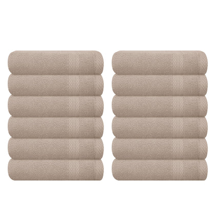GLAMBURG Ultra Soft 8-Piece Towel Set - 100% Pure Ringspun Cotton, Contains 2 Oversized Bath Towels 27x54, 2 Hand Towels 16x28, 4 Wash Cloths 13x13 - Ideal for Everyday use, Hotel & Spa - Pink