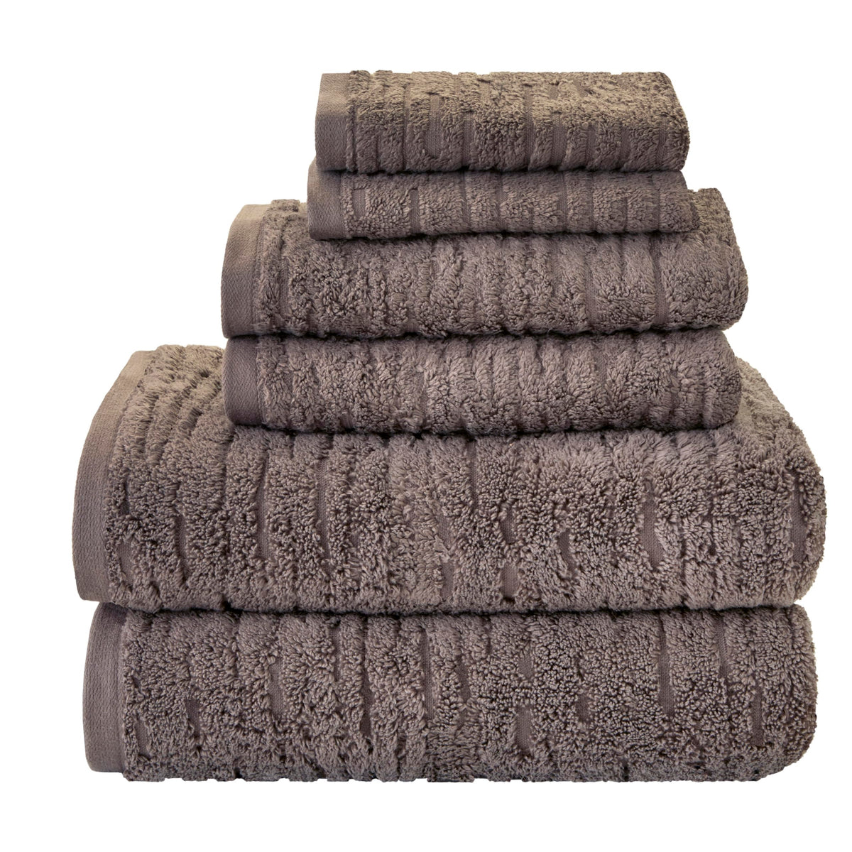 SKL Home CloudSoft Hand Towel Set, 2-Piece, 100% Cotton Luxury, Oatmeal