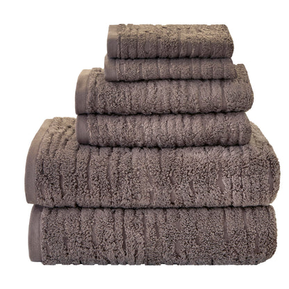 SKL Home CloudSoft Hand Towel Set, 2-Piece, 100% Cotton Luxury, Oatmeal