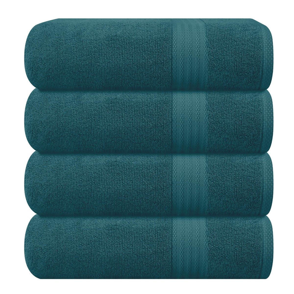 GLAMBURG Ultra Soft 8-Piece Towel Set - 100% Pure Ringspun Cotton, Contains 2 Oversized Bath Towels 27x54, 2 Hand Towels 16x28, 4 Wash Cloths 13x13 - Ideal for Everyday use, Hotel & Spa - Pink