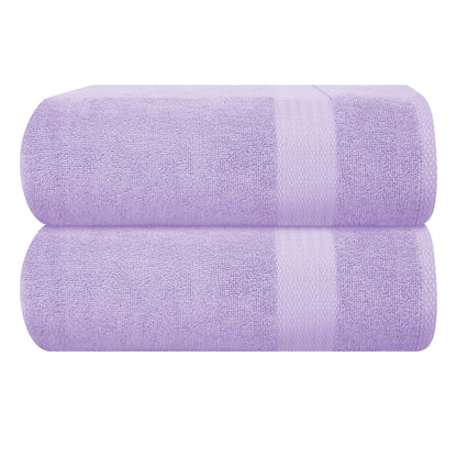 GLAMBURG Ultra Soft 8-Piece Towel Set - 100% Pure Ringspun Cotton, Contains 2 Oversized Bath Towels 27x54, 2 Hand Towels 16x28, 4 Wash Cloths 13x13 - Ideal for Everyday use, Hotel & Spa - Pink
